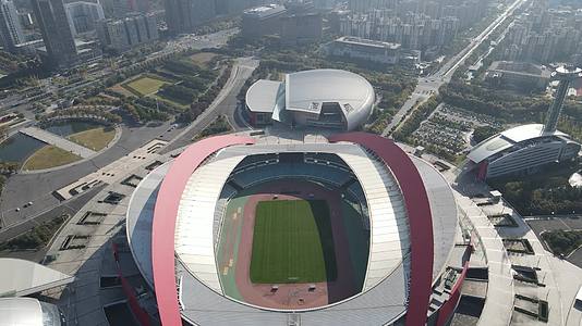 航拍南京奥体中心视频的预览图