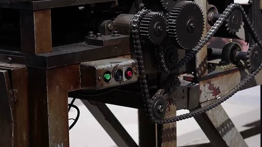 齿轮机械工业设计印刷机零件视频的预览图