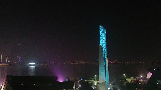 湖南长沙北辰三角洲夜景航拍视频的预览图
