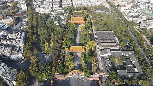 航拍南京市博物馆视频的预览图