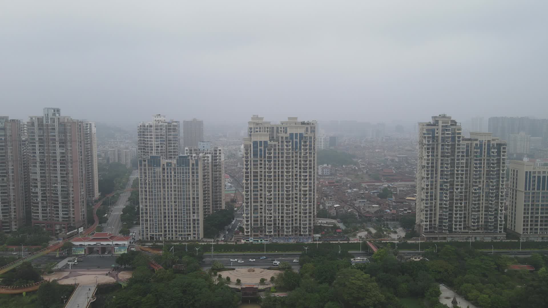 福建莆田城市风光航拍视频的预览图