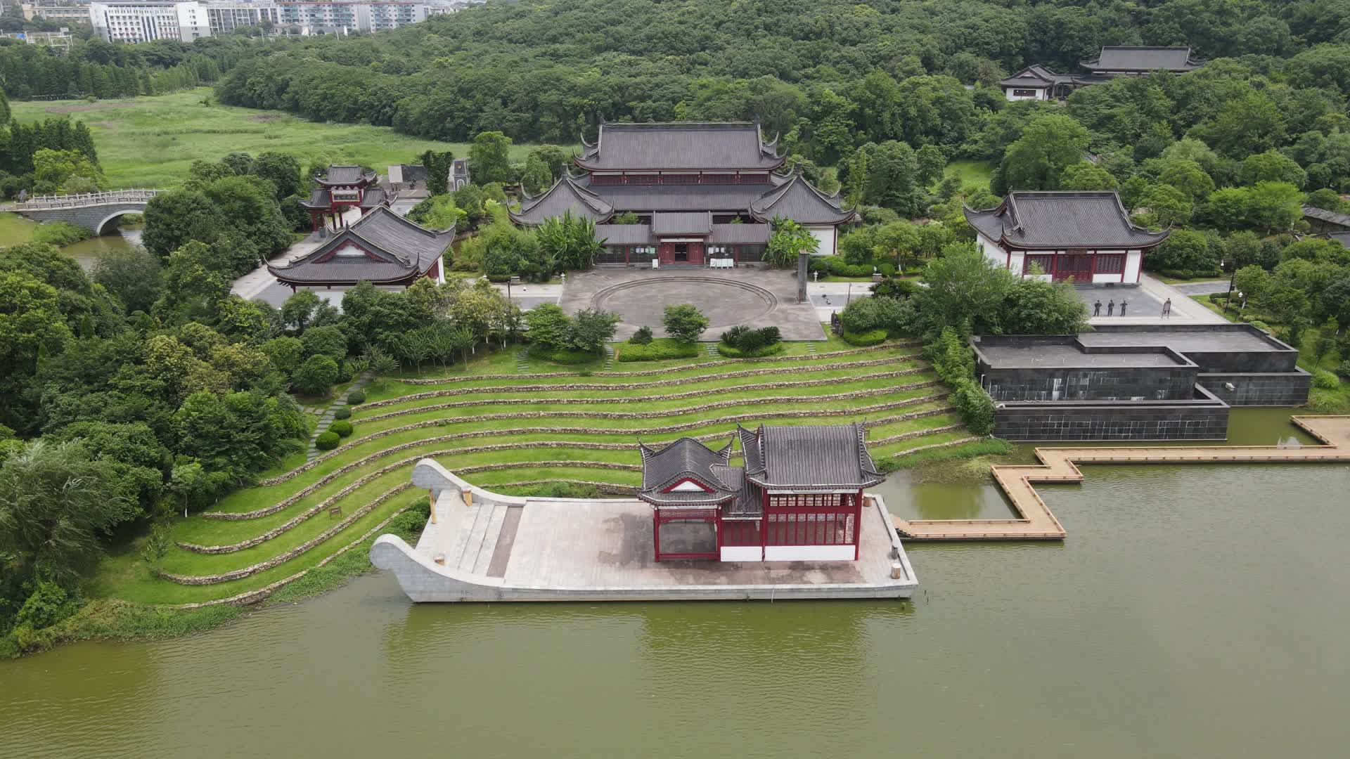江西吉安庐林文化生态园4A景区航拍视频的预览图