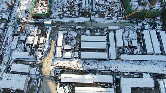4K航拍山东济南城市雪景视频的预览图