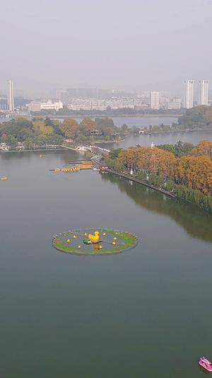 江苏南京玄武湖竖屏航拍视频的预览图