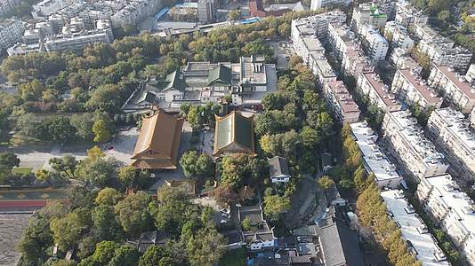 航拍南京朝天宫景区视频的预览图