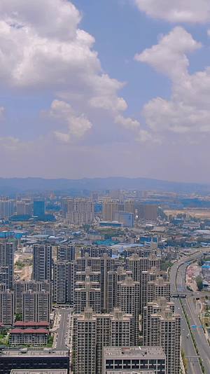 竖屏湖南湘西城市建设航拍视频的预览图