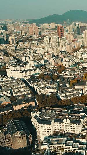 航拍江苏南京城市风光地标建筑宣传片视频的预览图