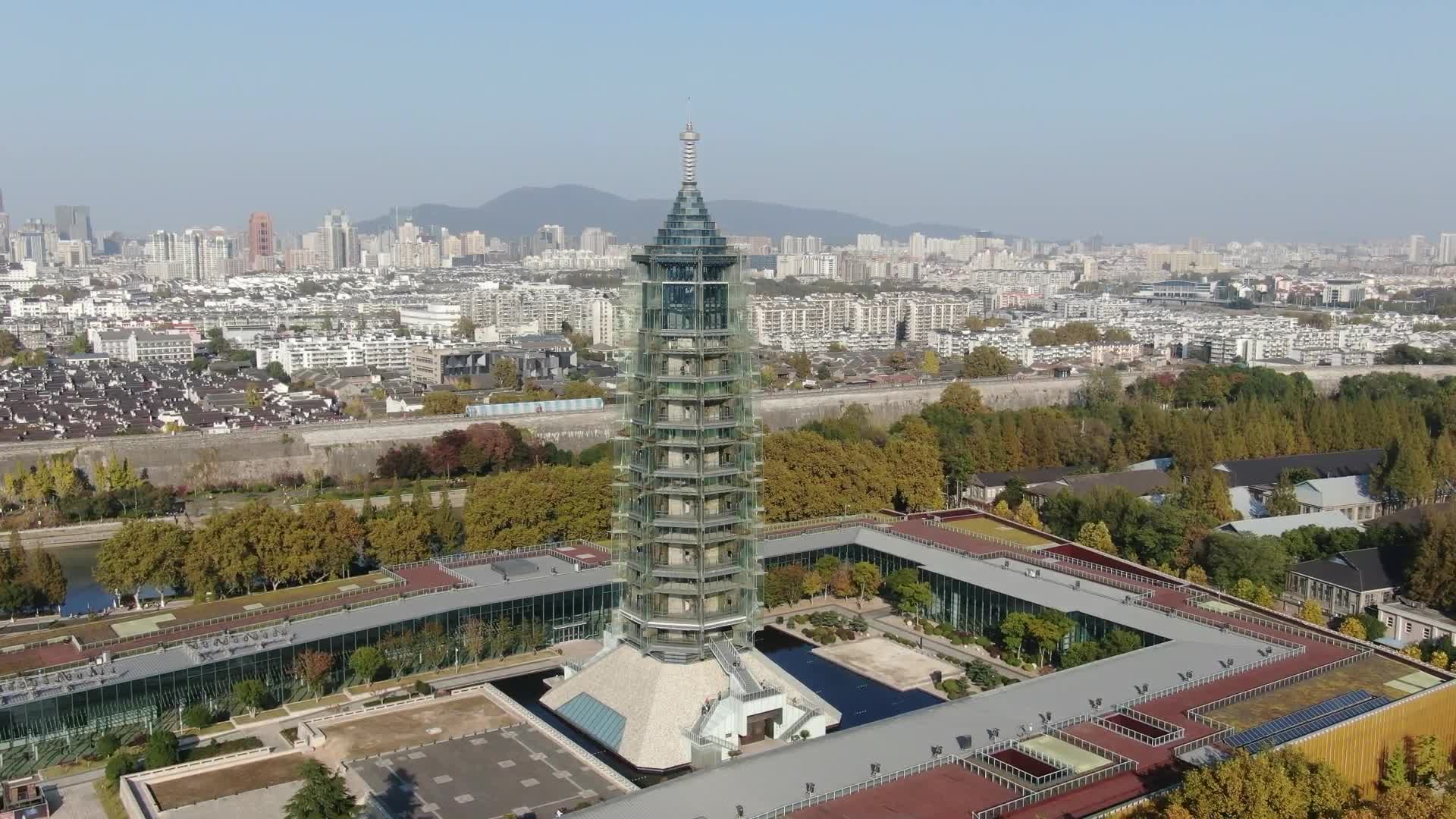 南京大报恩寺地标建筑航拍视频的预览图