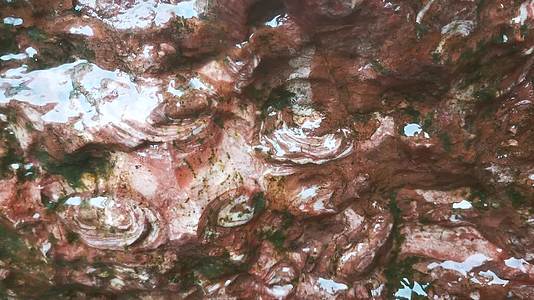 大自然岩石滴水自然风光视频的预览图