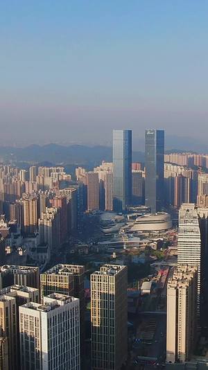4K航拍贵州贵阳花果园密集高楼建筑视频的预览图