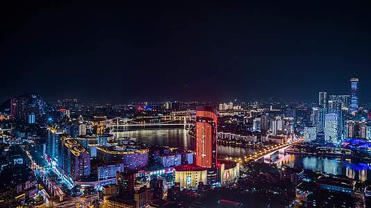 4k延时柳州新城区夜景视频的预览图