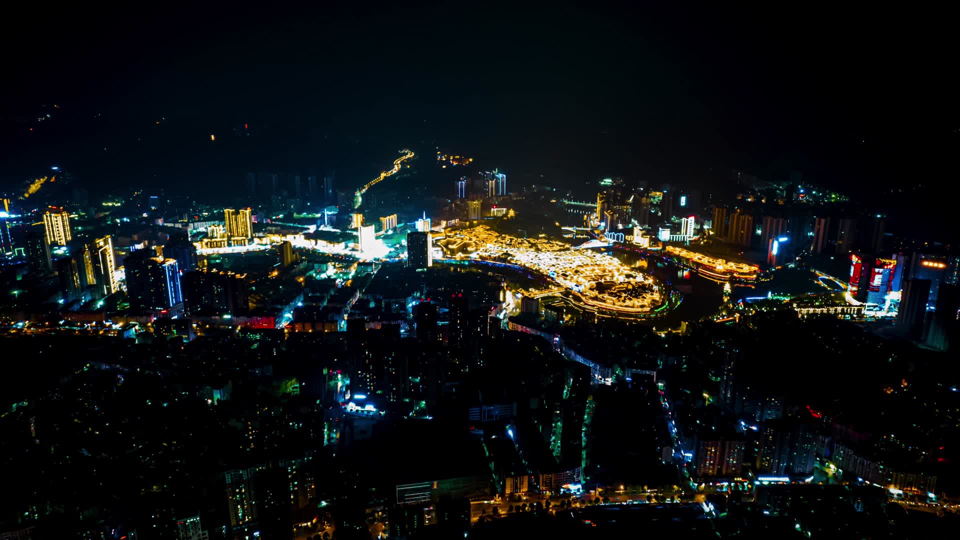 4k航拍贵州铜仁夜景延时降噪过成品视频的预览图