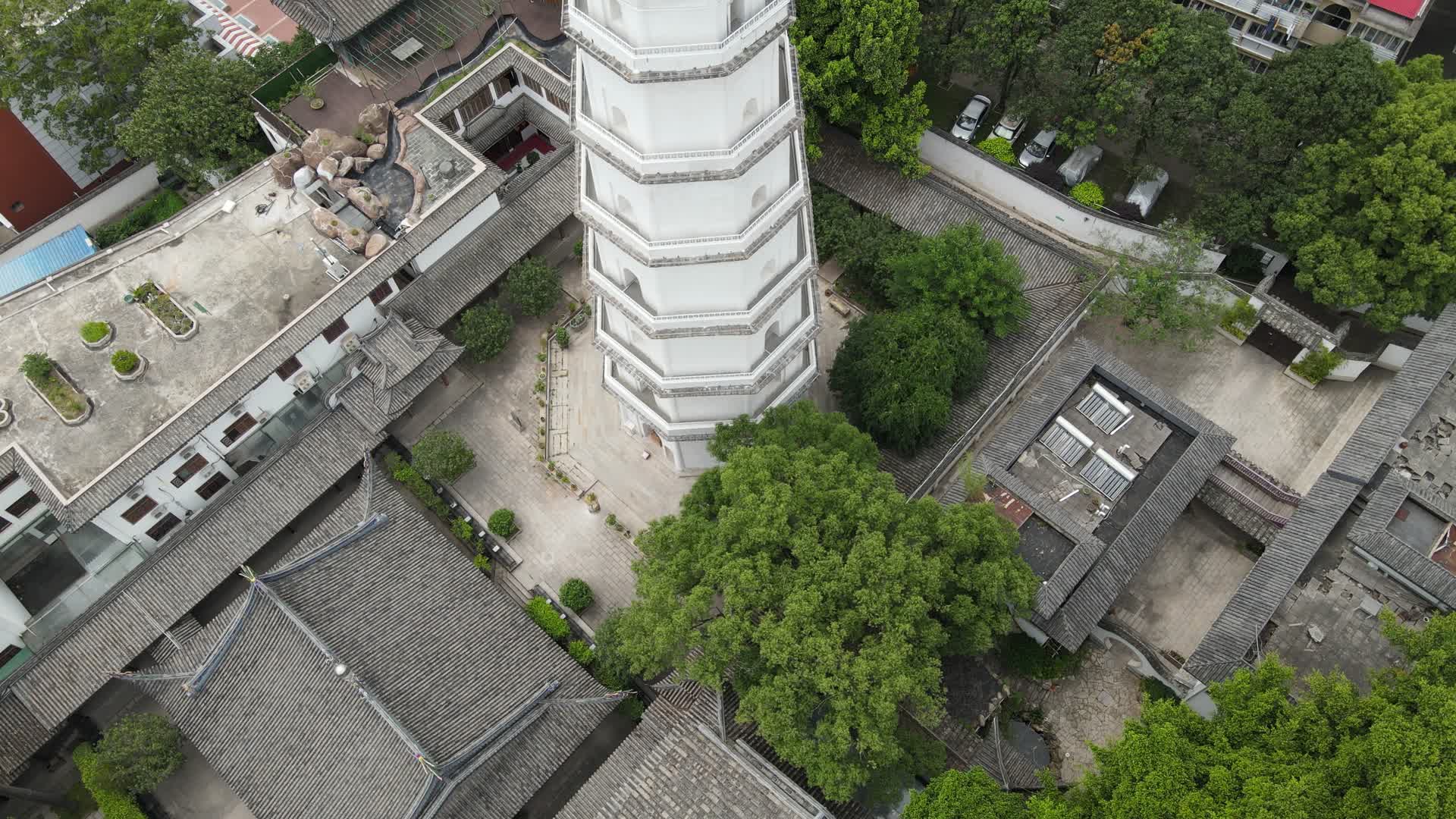 航拍福建福州城市风光地标建筑视频的预览图