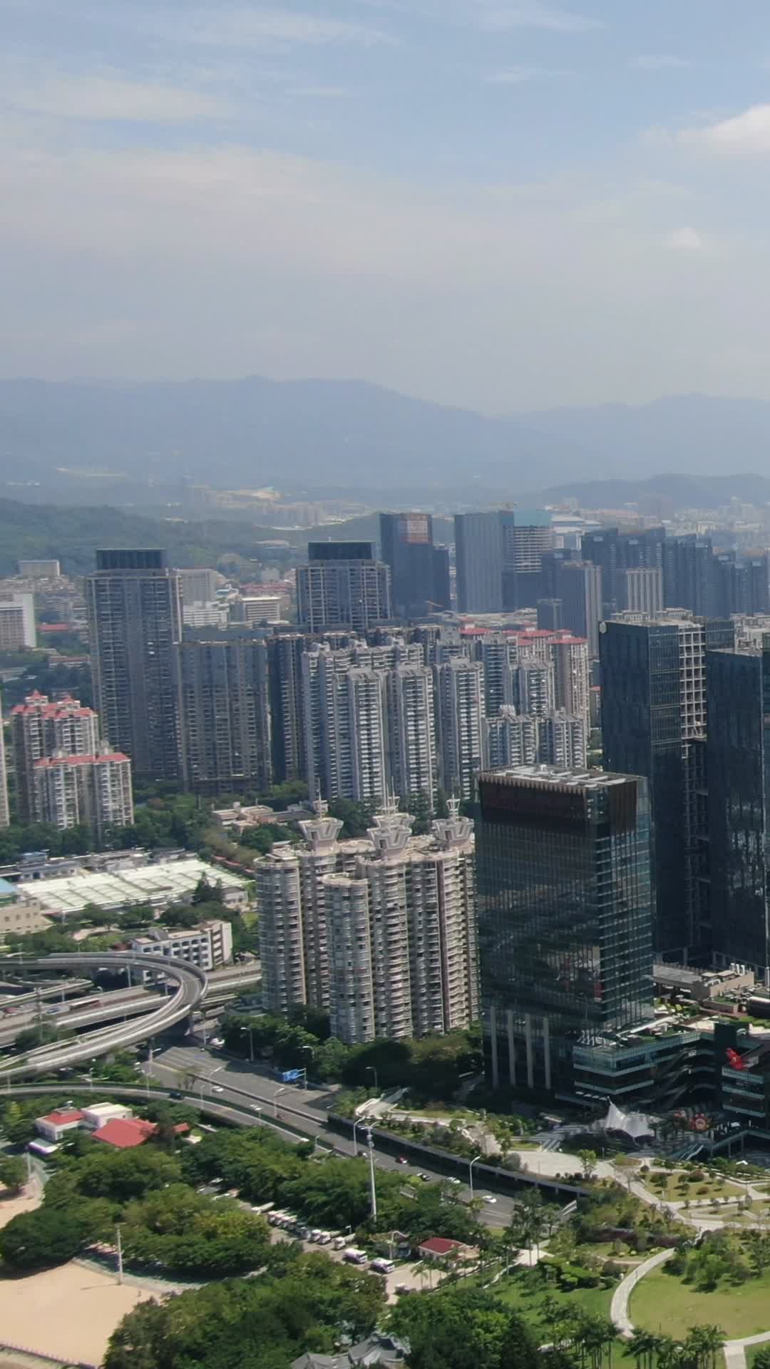 福建莆田城市风光竖屏航拍视频的预览图