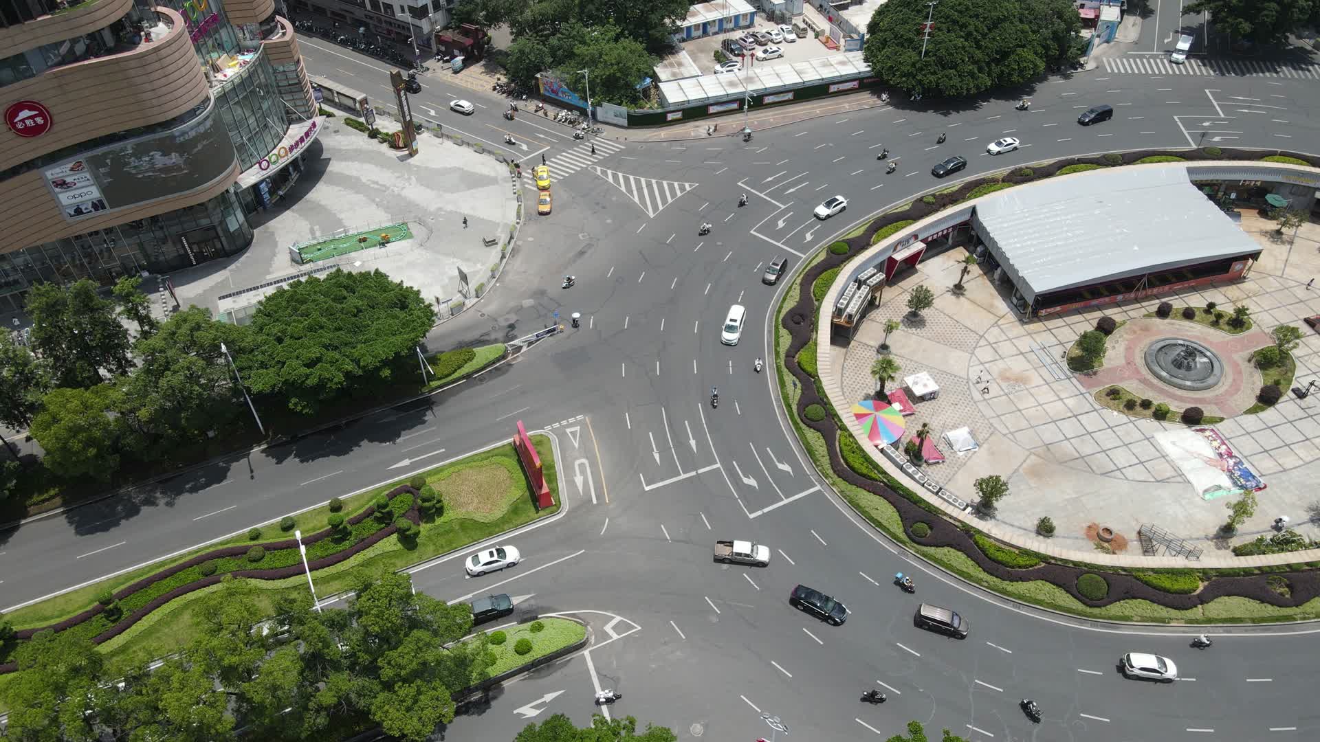 江西赣州城市交通航拍视频的预览图