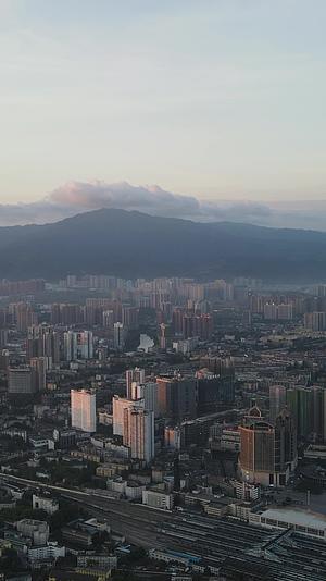 湖南怀化城市建设竖屏航拍视频的预览图