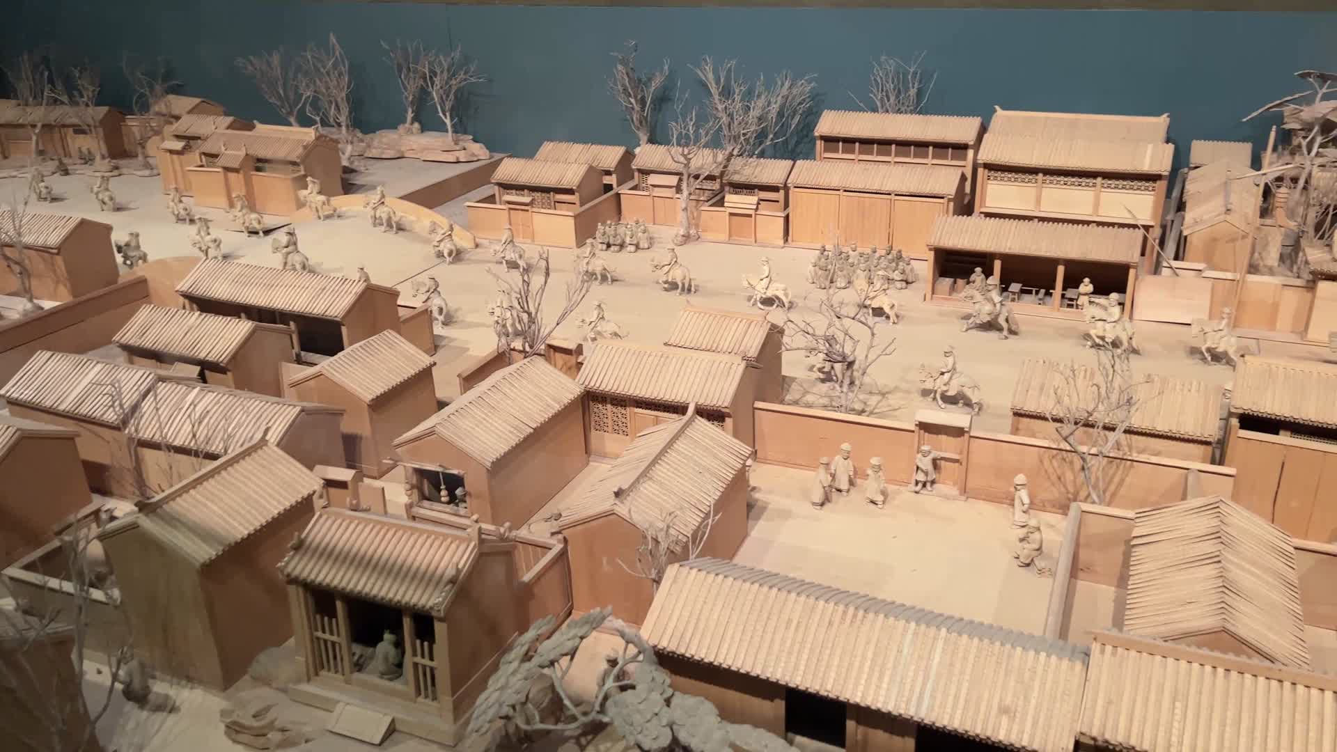 木质模型微缩景观老北京视频的预览图