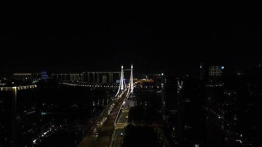 福建福州鼓山大桥夜景航拍视频的预览图