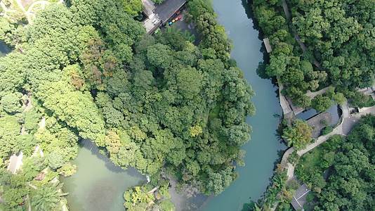 航拍贵州贵阳花溪国家湿地公园视频的预览图