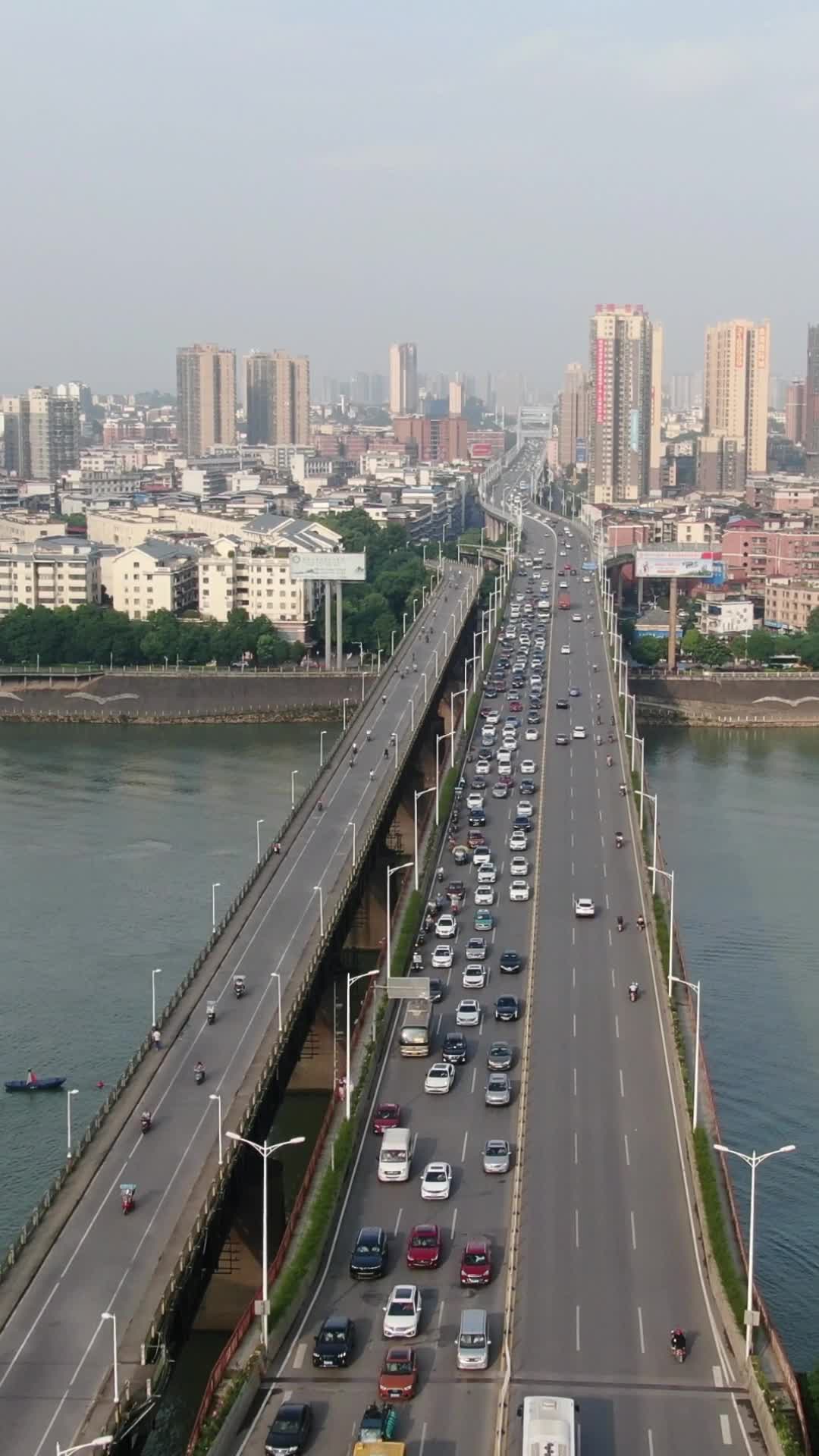 湖南衡阳城市风光交通竖屏航拍视频的预览图