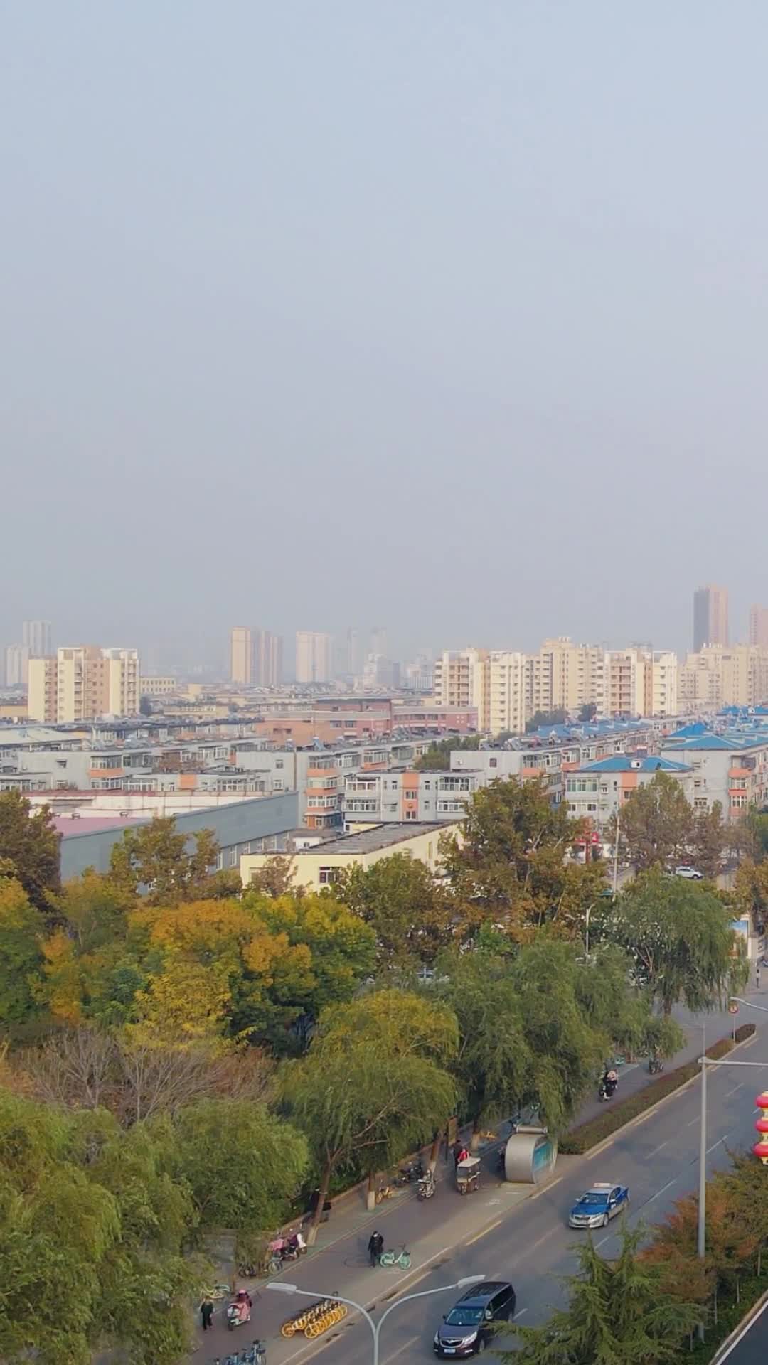 山东济南城市风光竖屏航拍视频的预览图