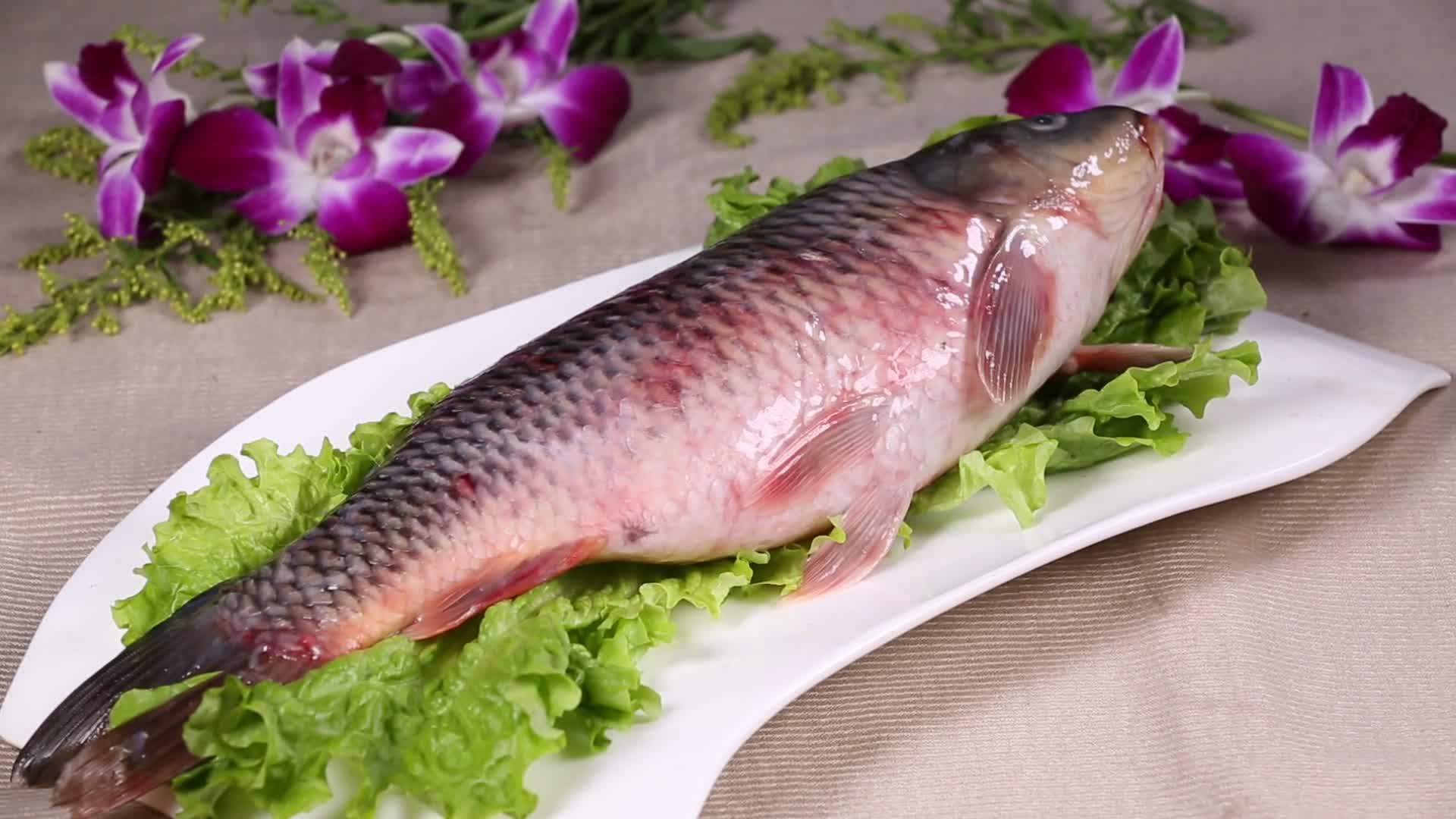 草鱼河鲜鱼肉视频的预览图