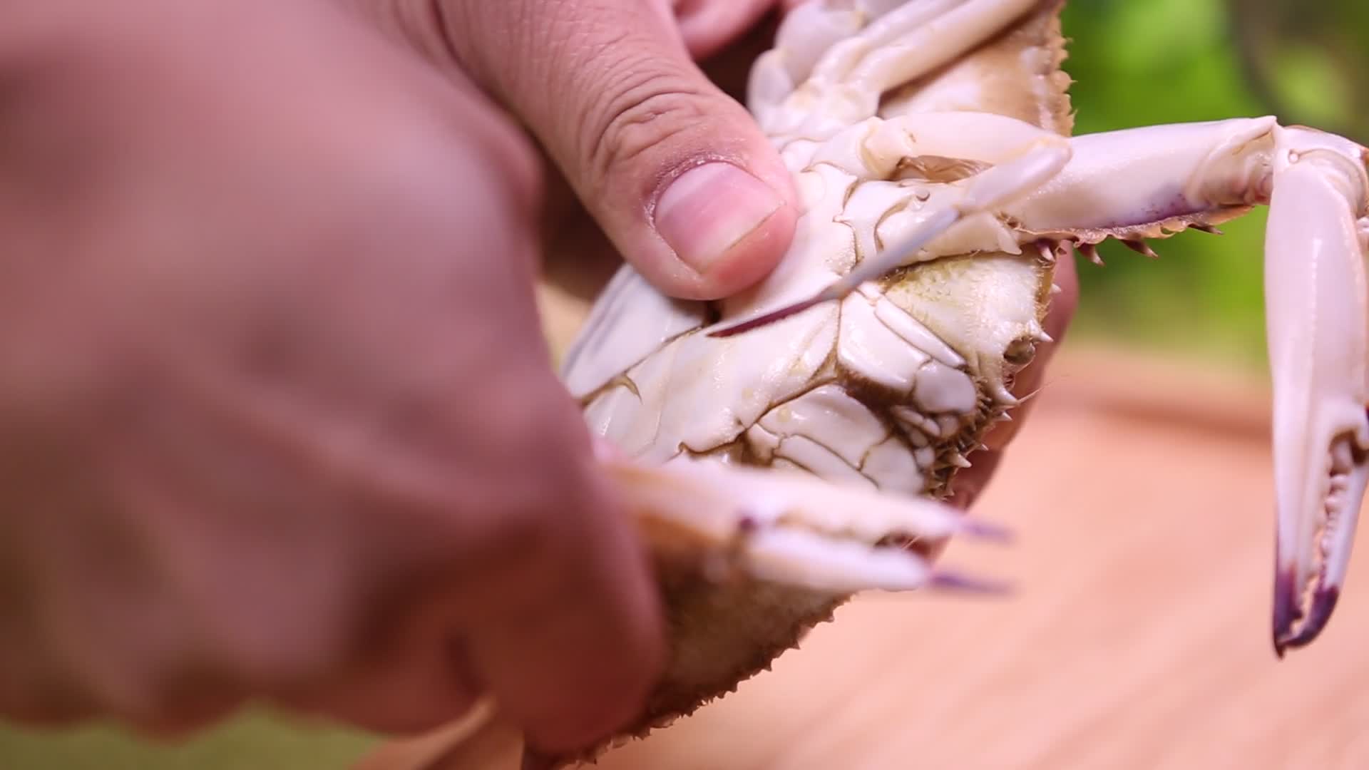拆螃蟹剥蟹肉视频的预览图