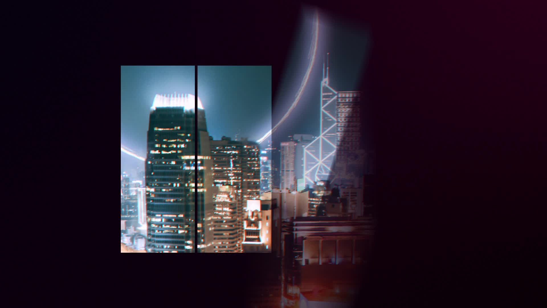 高端地产快闪城市人居图文片头片尾粒子光线三维视频的预览图