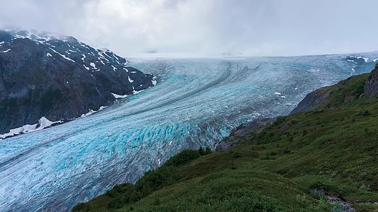 极地高山冰川延时摄影视频的预览图
