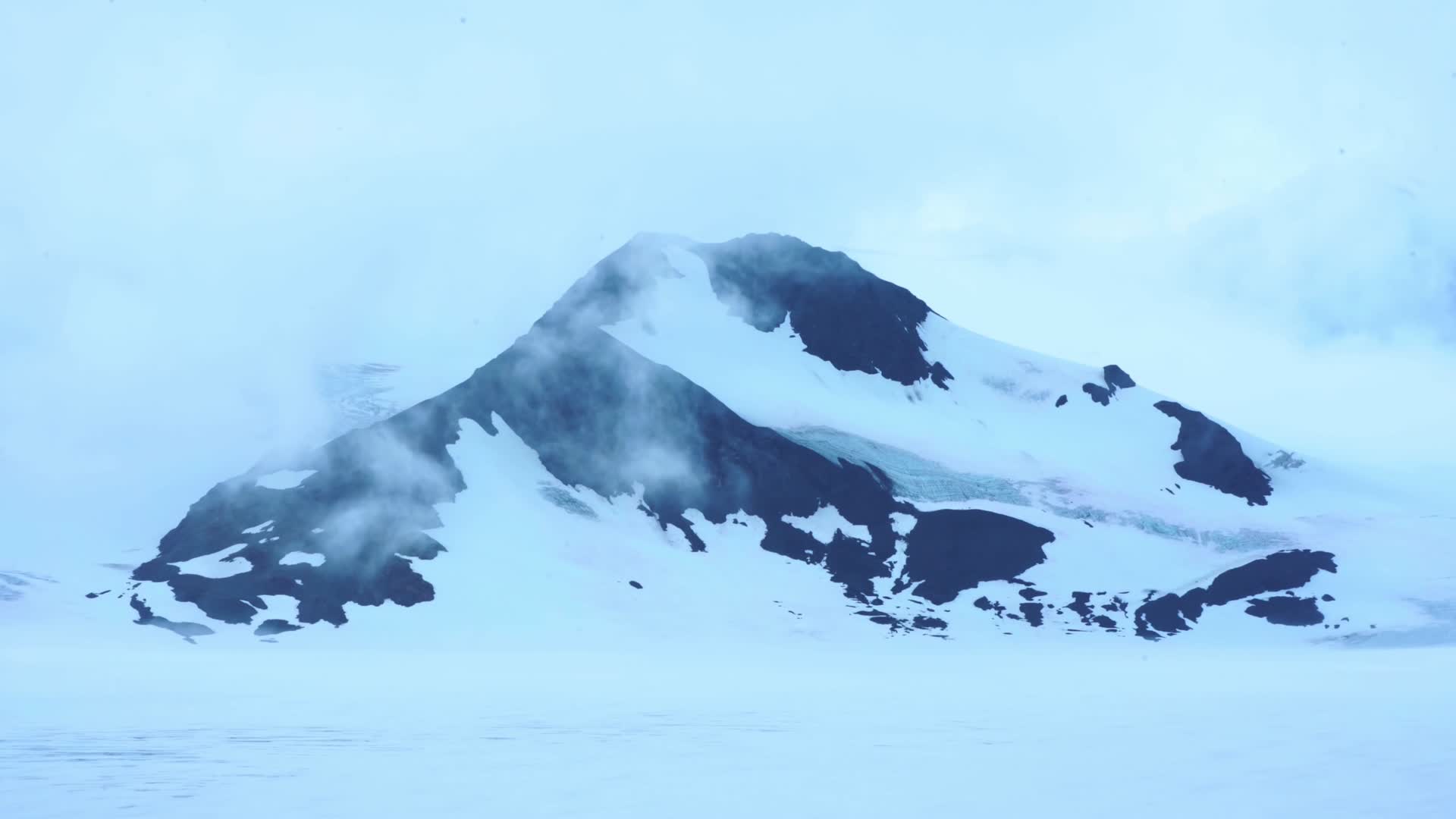 高海拔冰川雪山延时视频的预览图