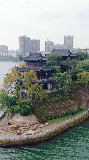 湖南衡阳市石鼓书院竖屏航拍视频的预览图