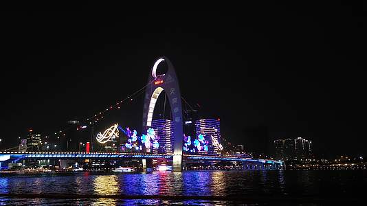 实拍广州夜景灯光视频的预览图