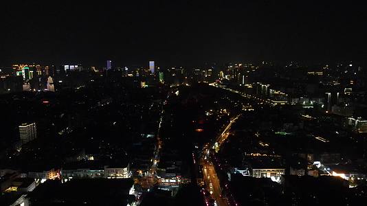 航拍城市夜景灯光视频的预览图