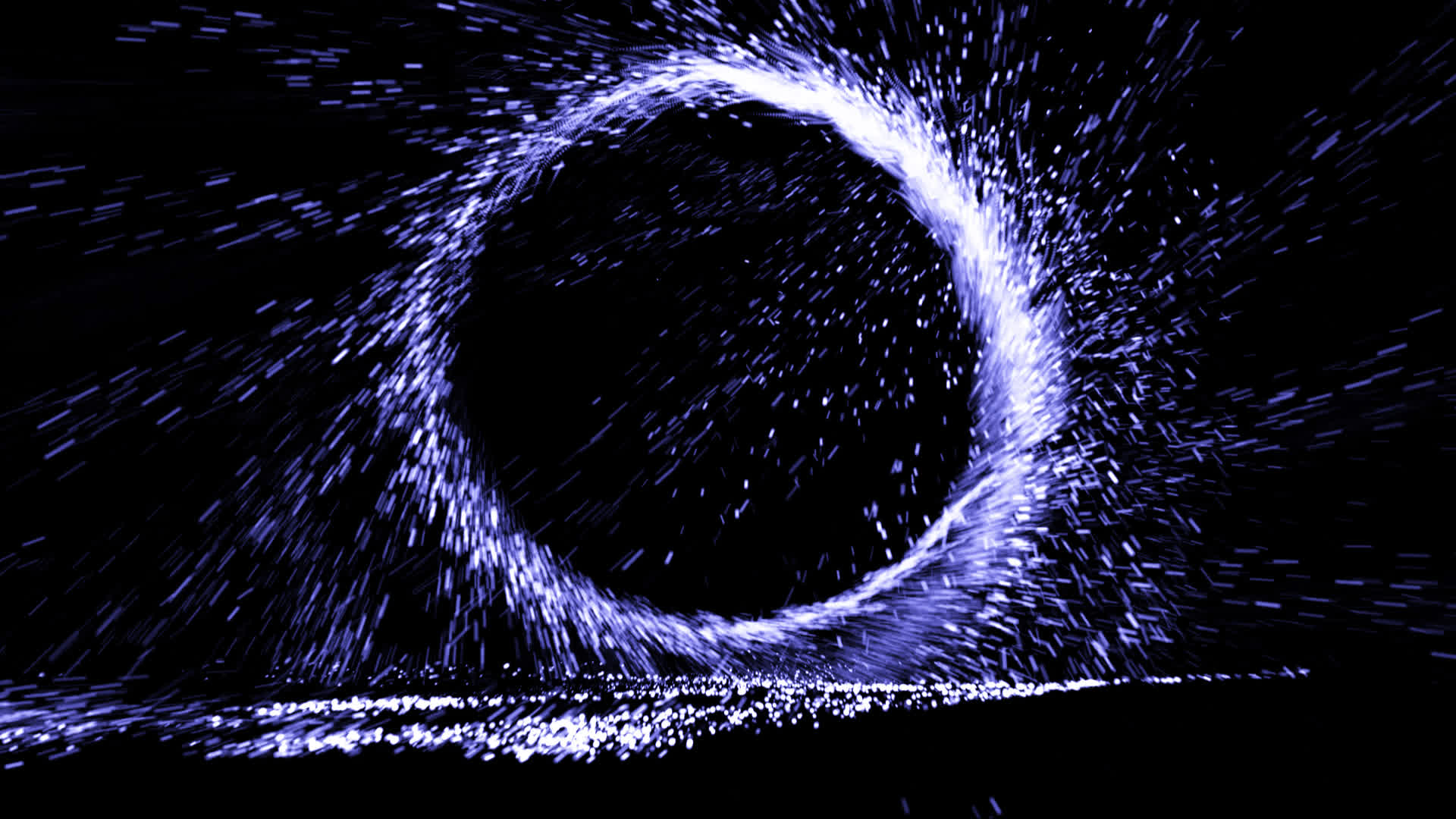 蓝色粒子能量传送门视频的预览图