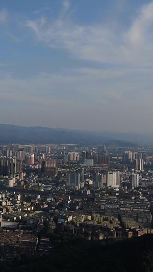 航拍湖南怀化城市风光视频的预览图