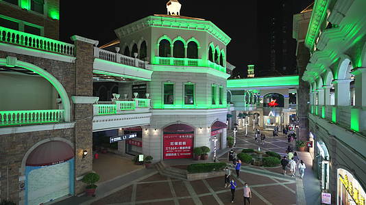 武汉世界城光谷步行街夜景视频的预览图