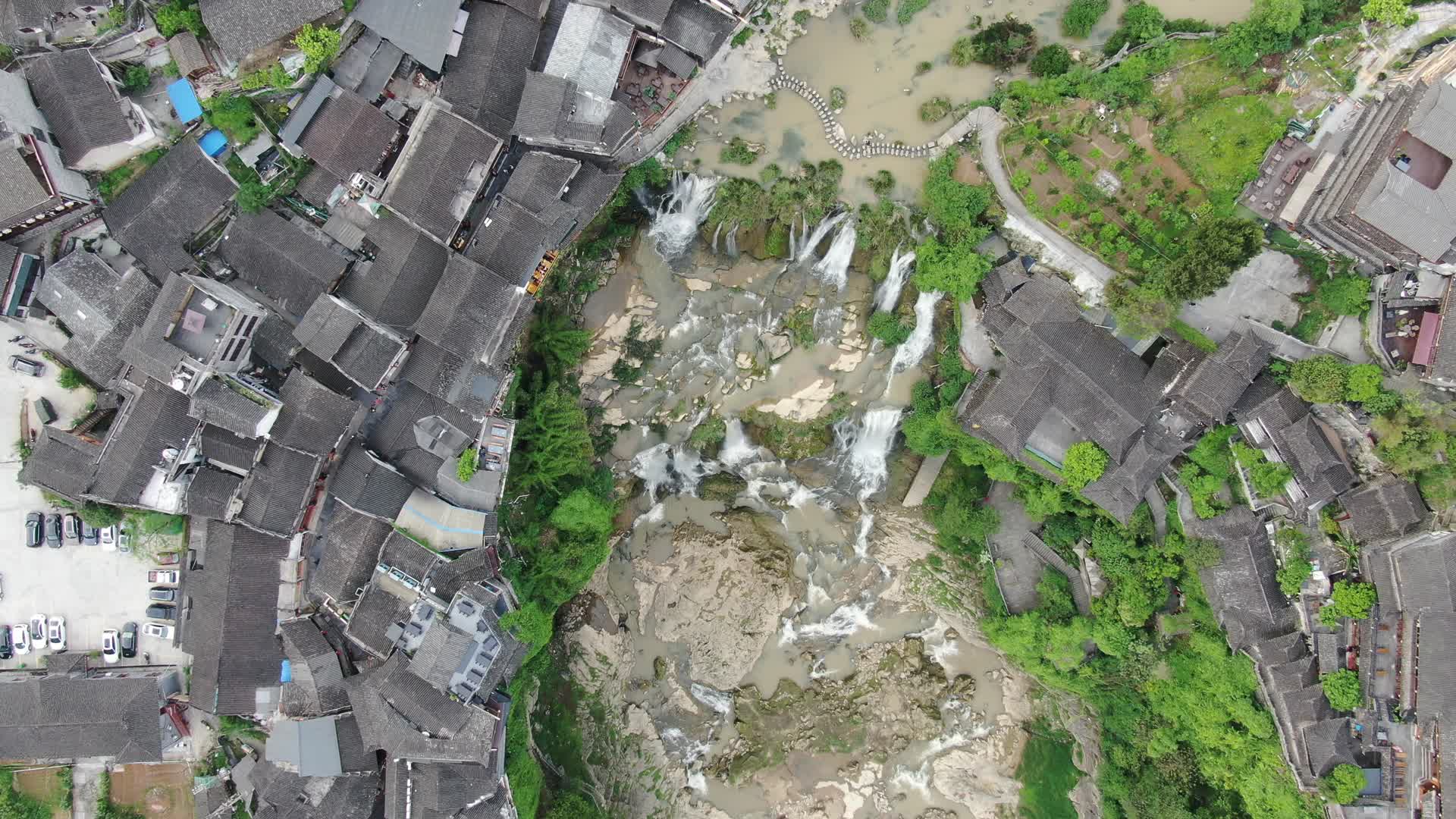湖南湘西芙蓉镇4A景区航拍视频的预览图