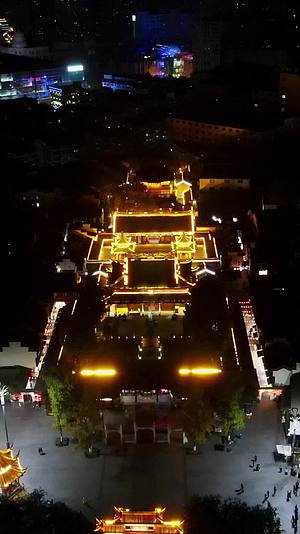 航拍江苏南京夫子庙夜景视频的预览图