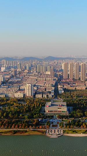航拍江苏徐州城市建设视频的预览图