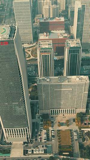山东济南金融中心商务建筑航拍视频的预览图