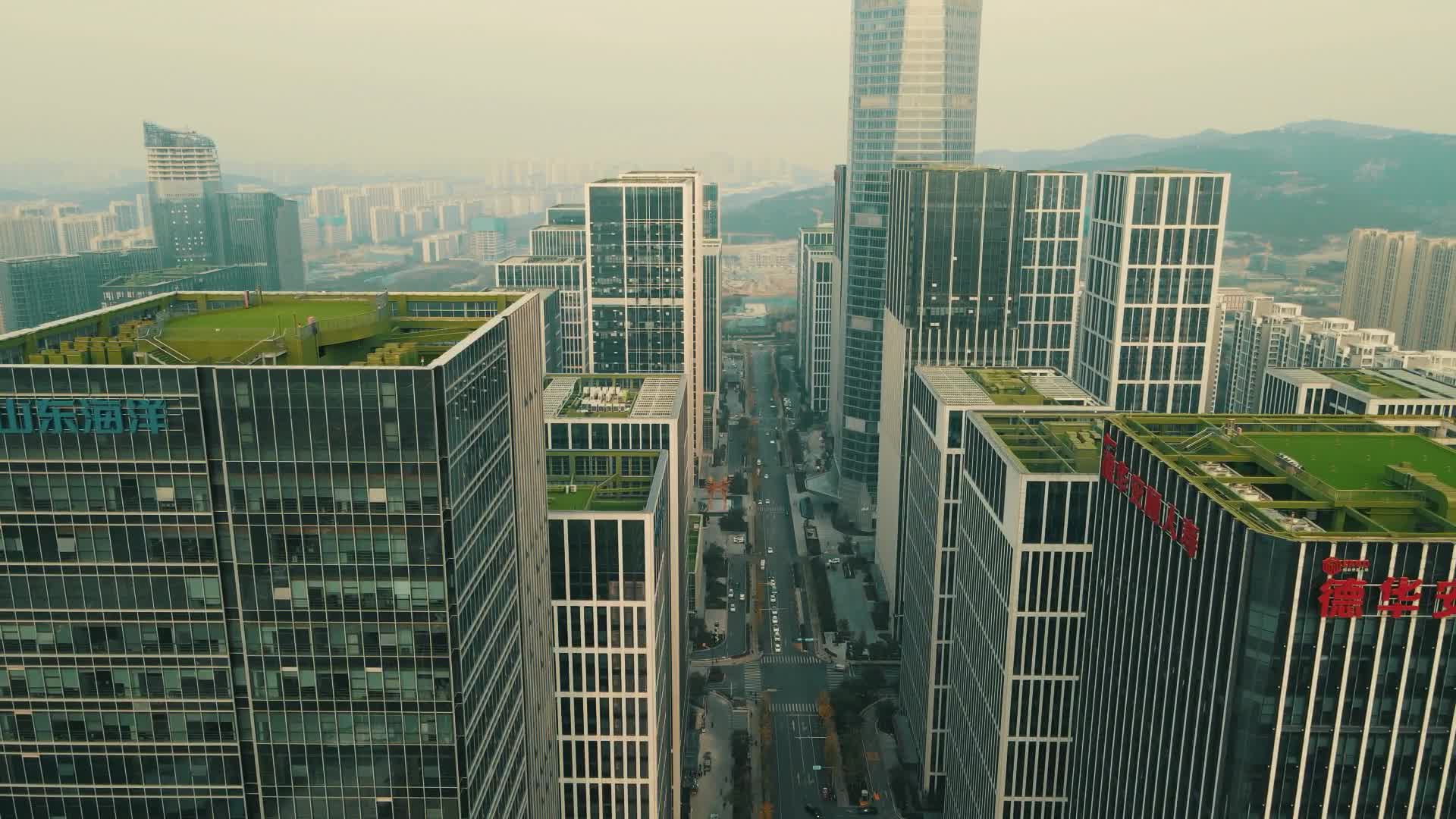 济南城市风光竖屏航拍视频的预览图