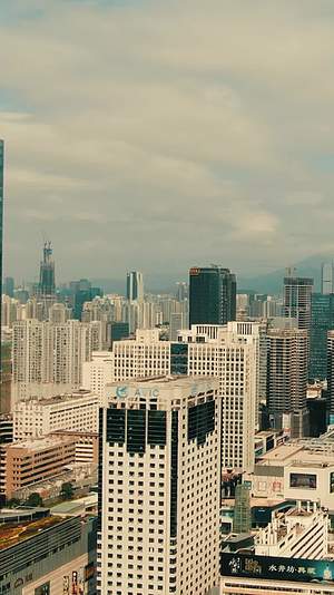 广东深圳城市风光地标建筑竖屏航拍视频的预览图