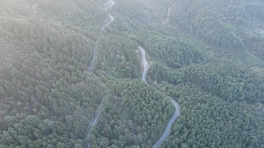 绿色植物森林山川丘陵航拍视频的预览图