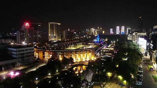 航拍山东济南城市风光视频的预览图