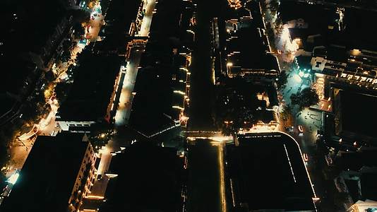 南京秦淮河夫子庙夜景航拍视频的预览图