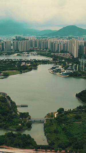 福建漳州碧湖生态公园竖屏航拍视频的预览图