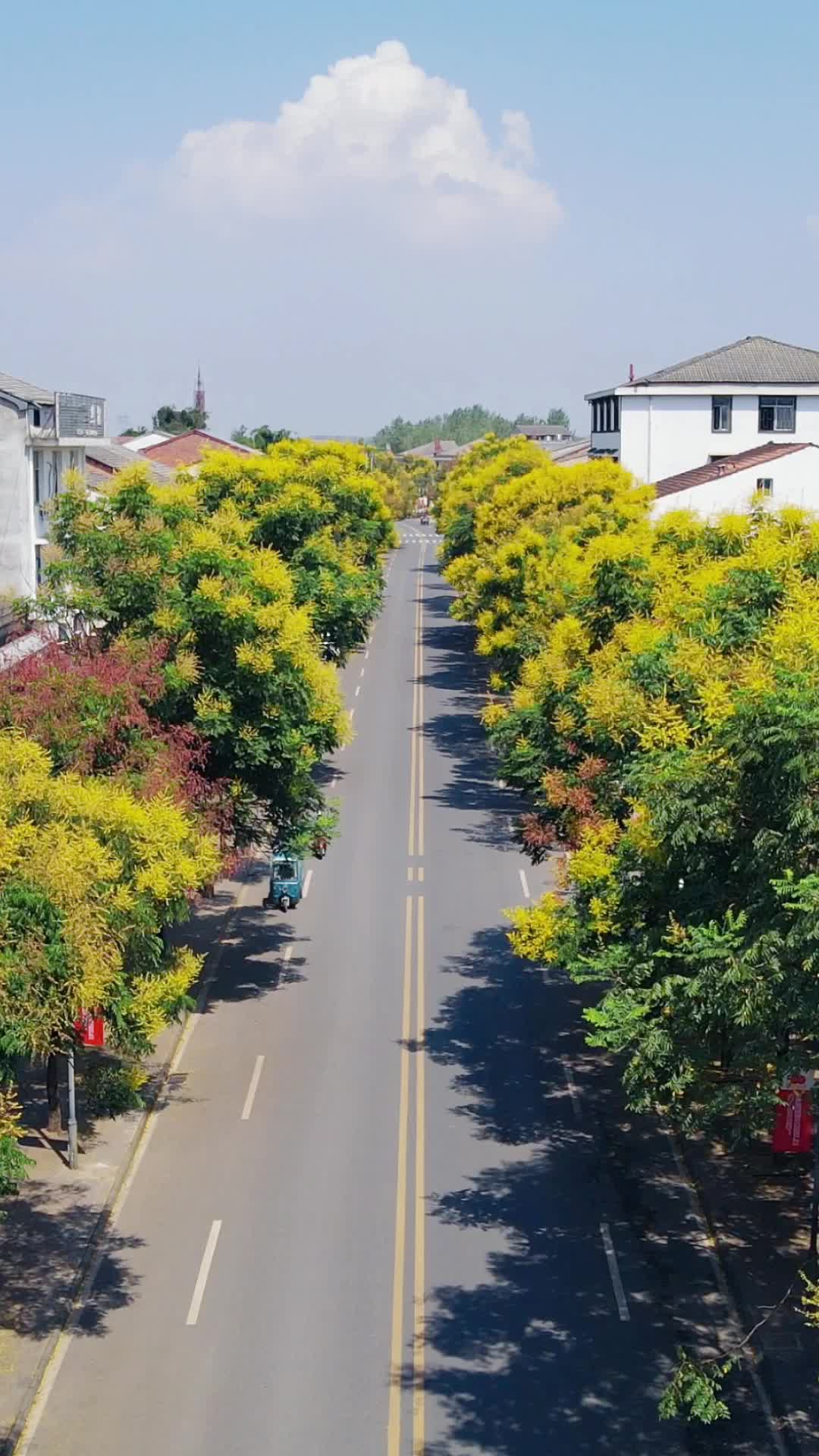 城市空旷交通大道航拍视频的预览图