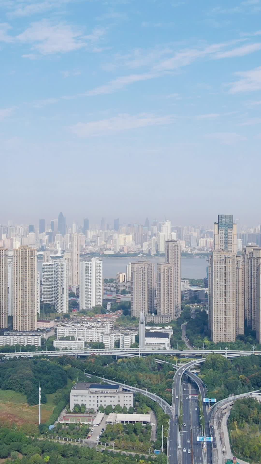 城市高楼建筑竖屏航拍视频的预览图