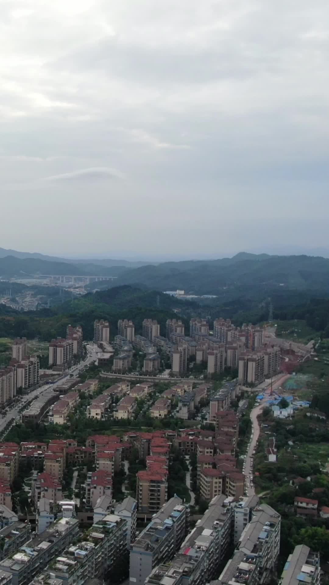 湖南湘西怀化城市风光航拍视频的预览图