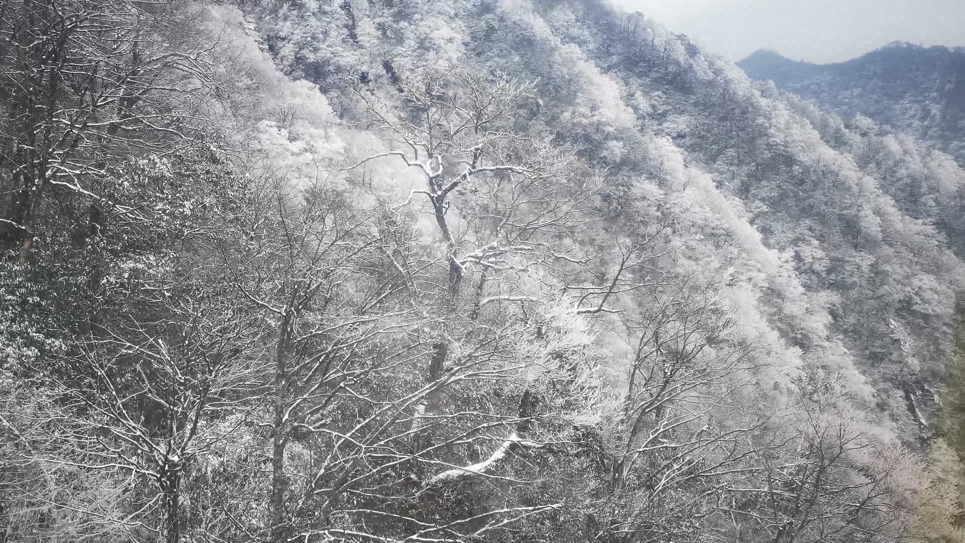 大自然山川雪景视频的预览图